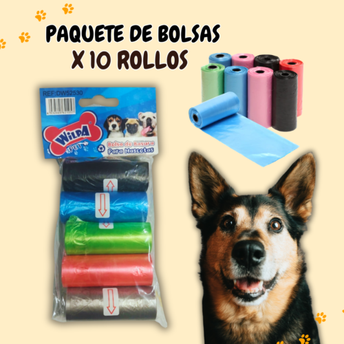Paquete de Bolsas x 10 Rollos