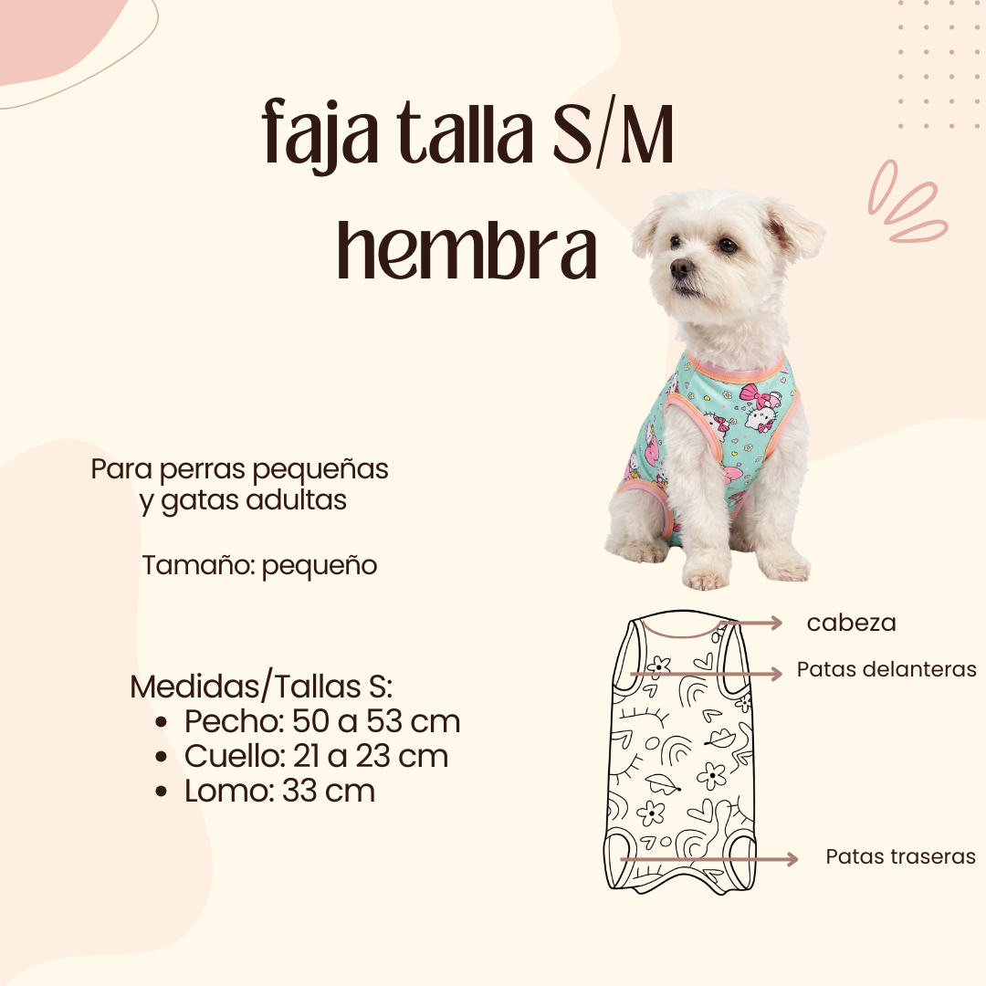 Faja Postquirúrgica Talla S/M Hembra