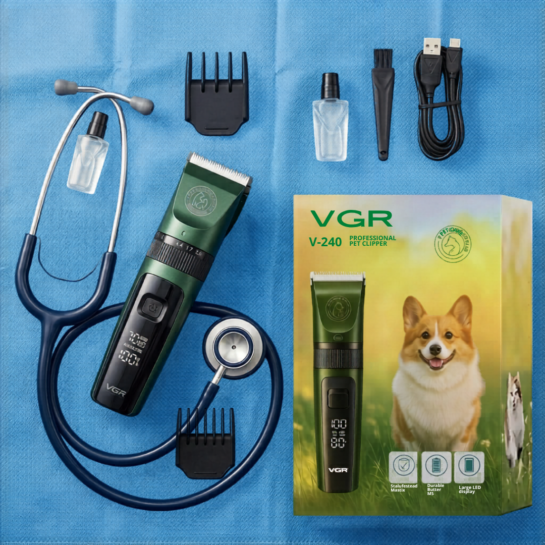 Rasuradora Quirúrgica Veterinaria VGR V-240 | Inalámbrica y Profesional